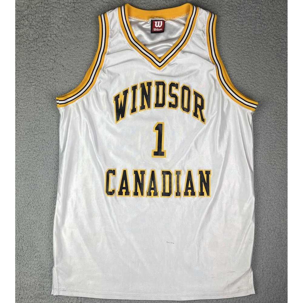 Vintage Windsor #1 Canadian Whiskey Wilson Basketball‎ Jersey Men's Size 46
